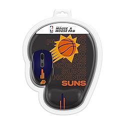 SOAR NBA Wireless Mouse and Mouse Pad, Phoenix Suns