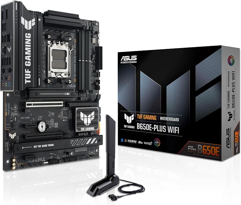 TUF GAMING B650E-PLUS WIFI, Scheda Madre AMD ATX, Slot DDR5, Nera