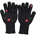 MEATER Mitts - Heat Resistant BBQ Gloves - Premium Grilling Gloves for Smoker, Oven, Cooking, and Baking - Non-Slip, High-Tem