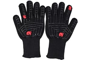MEATER Cooking Gloves: for Grill, Smoker, Oven, and Baking | Non-Slip, High-Temperature Protection, Extra Long Cuffs | Great Gift