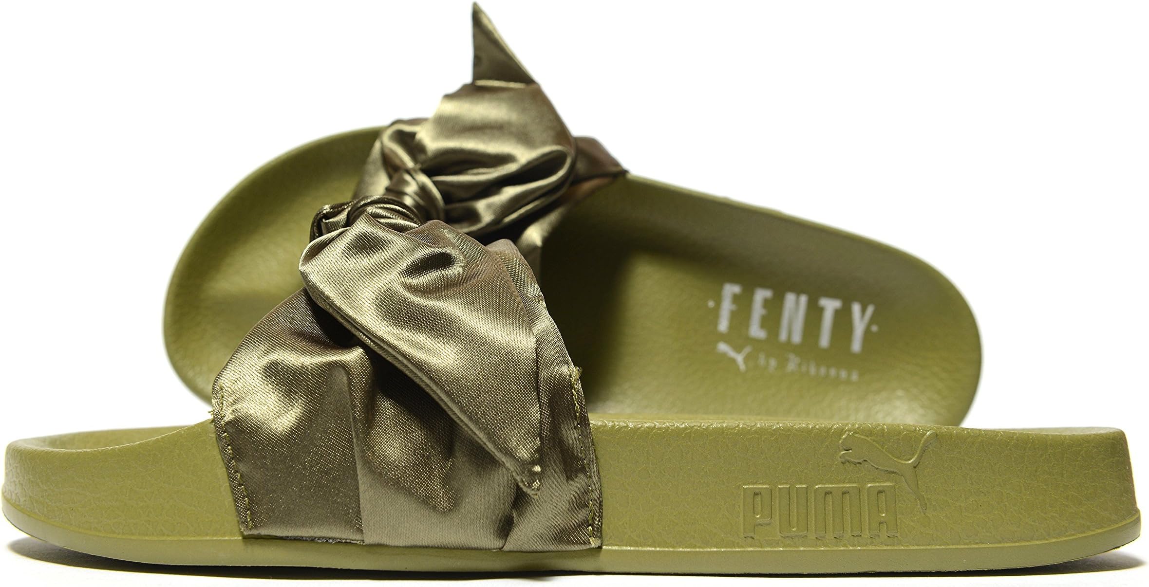 PUMA Womens Bow Slide Fenty by Rihanna Olive Branch