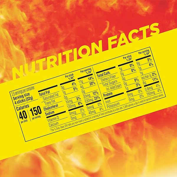 SLIM JIM SMOKED MEAT STICKS, SPICY FLAVOR, 6G PROTEIN PER SERVING, SNACK SIZE, 0.28 OZ. (14 COUNT)
