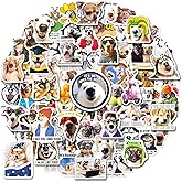 WAKEMOODEI 100PCS Funny Dog Stickers, Dog Meme Stickers for Water Bottles Laptop Luggage Phone Puppy Vinyl Decals Bulk for Teens Adults Pet Sticker Pack