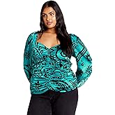 City Chic Women's Plus Size Sienna Print Top
