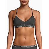 Calvin Klein Women's Motive Cotton Lightly Lined Bralette Bra
