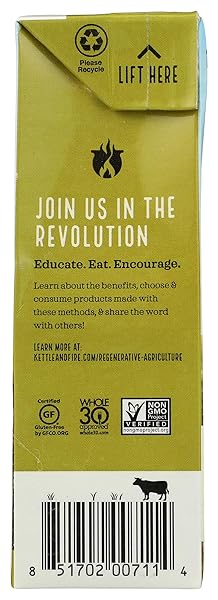 KETTLE & FIRE REGENERATIVE AGRICULTURE BEEF BONE BROTH, 16.9 OZ