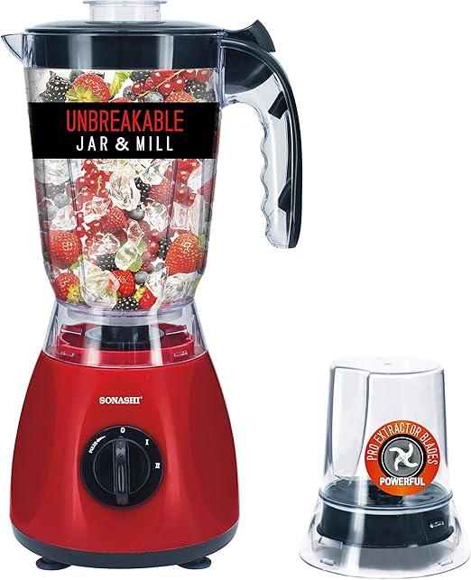 Sonashi 2 In 1 Unbreakable Jar & Mill Blender Sb144 Buy Online at