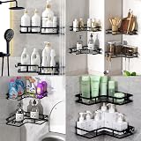 ZVZM Corner Shower Caddy Shelf No Drill 90° with 4 Adhesives & 4 Hooks view 7