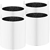 XBWW 4 Packs 511 Replacement Filters Compatible with Blueair Blue Pure 511 Air Purifier, 2-in-1 Filter of HEPA Filter and Activated Carbon Filter