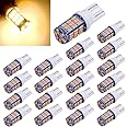 AOICANKI 20pcs Super Bright RV Trailer T10 921 194 42-SMD 12V Car Backup Reverse LED Lights Bulbs Light Width Lamp Warm White