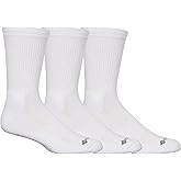 Columbia Half Cushion Crew Socks, 3 Pair, White, One Size