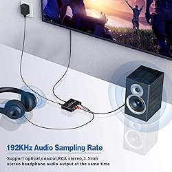 HDMI ARC Audio Extractor, Tendak 192KHz ARC Audio
