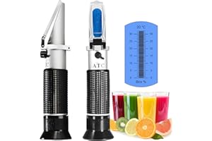V·RESOURCING 0-32% Brix Meter Refractometer,V-Resourcing Portable Hand Held Refractometer for Sugar Content Test