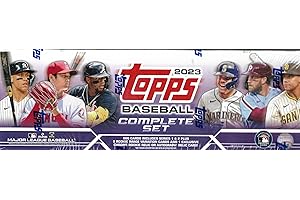 2023 Topps Baseball Card Factory Sealed Set. Contains all 660 Cards From Series 1 and 2 plus 5 Exclsuive Rookie Image Variation Cards, Plus 1 Chrome Rookie Relic or Autograph Card Per Set
