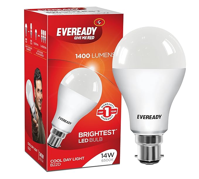 Eveready Base B22D 14-Watt LED Bulb (Cool Day Light)