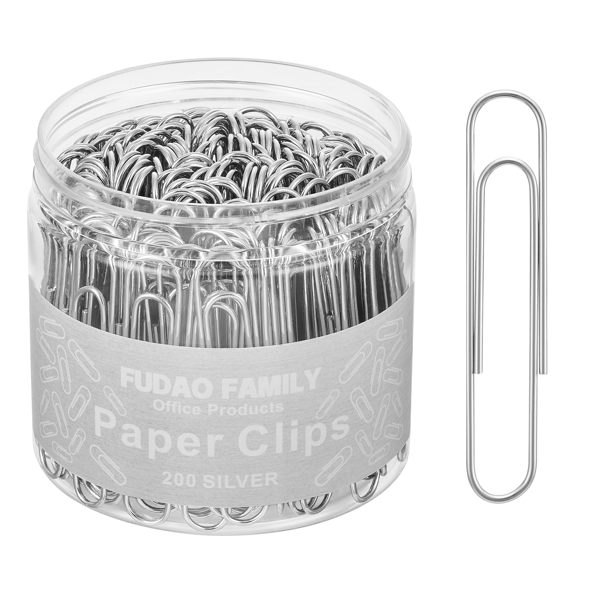 Jumbo Paper Clips, 50mm Paper Clip, 200 pcs Large Paperclips