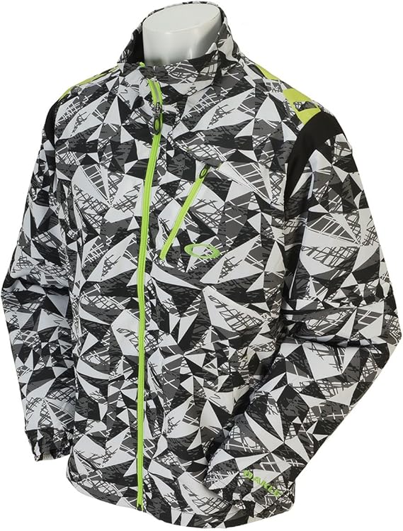 Amazon Co Jp オークリー Oakley アウター ブルゾン ウインド ジャケット バーク ゴルフジャケット jp ブラック ホワイト 022 L 服 ファッション小物