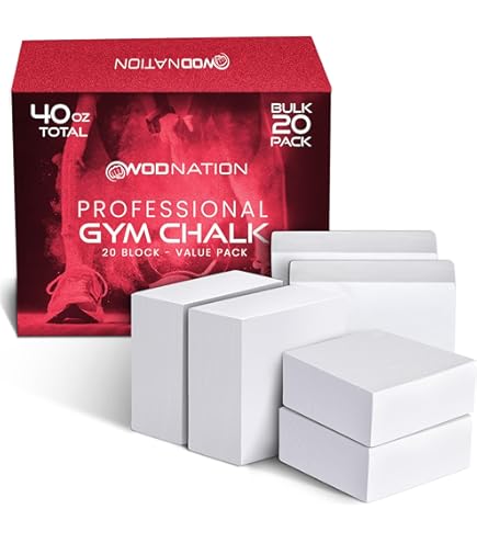 Craie De Gymnase Dry Grip - Lot De 6 Blocs De Carbonate De Magnésium - Haltérophilie