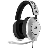 RIG R5 Spear PRO HS Wired Gaming Headset Officially Licensed PlayStation | PS5, PS4, PC - 40mm Graphene Drivers, Tempest 3D Audio, Flip-to-Mute Mic, Memory Foam Cushions - Universal 3.5mm -White
