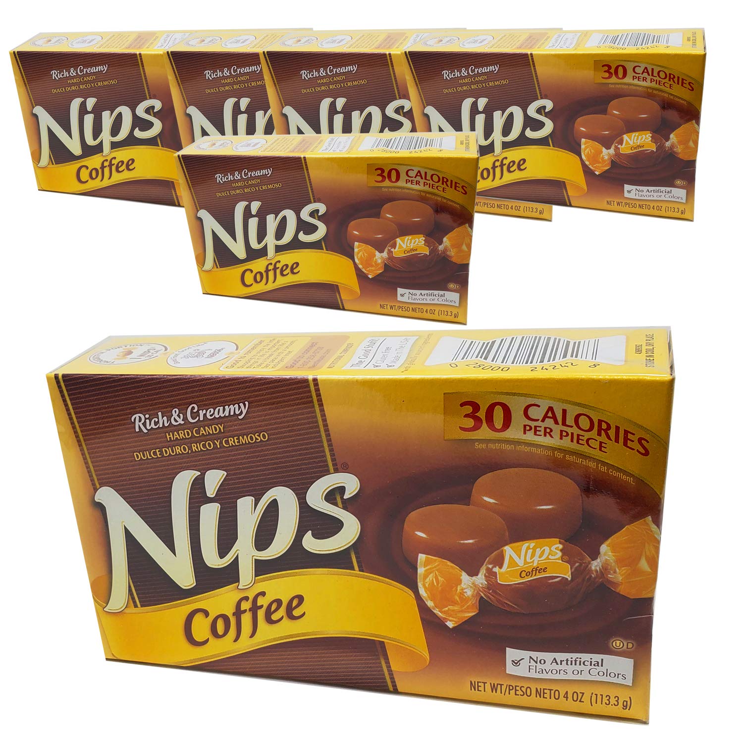 Nips Hard Candy Coffee, 4oz (6 Pack) 30
