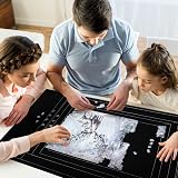 Becko US Jigsaw Puzzle Mat Roll Storage Up to 1500 Pieces Felt with Frame Lines view 6