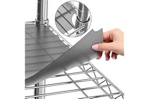 Sterling Shelf Liners Wire Rack Covers - Plastic Shelf Liner Cover for Wire Shelving - Cover Mats for Shelves in Pantry, Clos