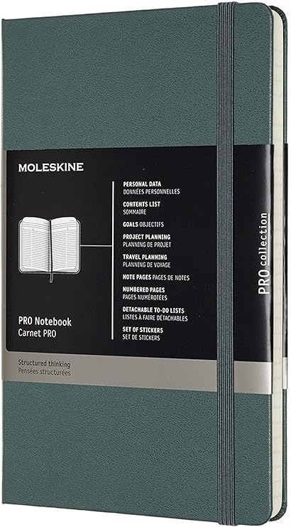 Moleskine Bloc Notes Professionnel De Bureau Bloc Notes Pour Le Travail Couverture Souple Et Fermeture Elastique Grand Format 13 X 21 Couleur Vert Foret 240 Pages Moleskine Amazon Fr Fournitures De Bureau