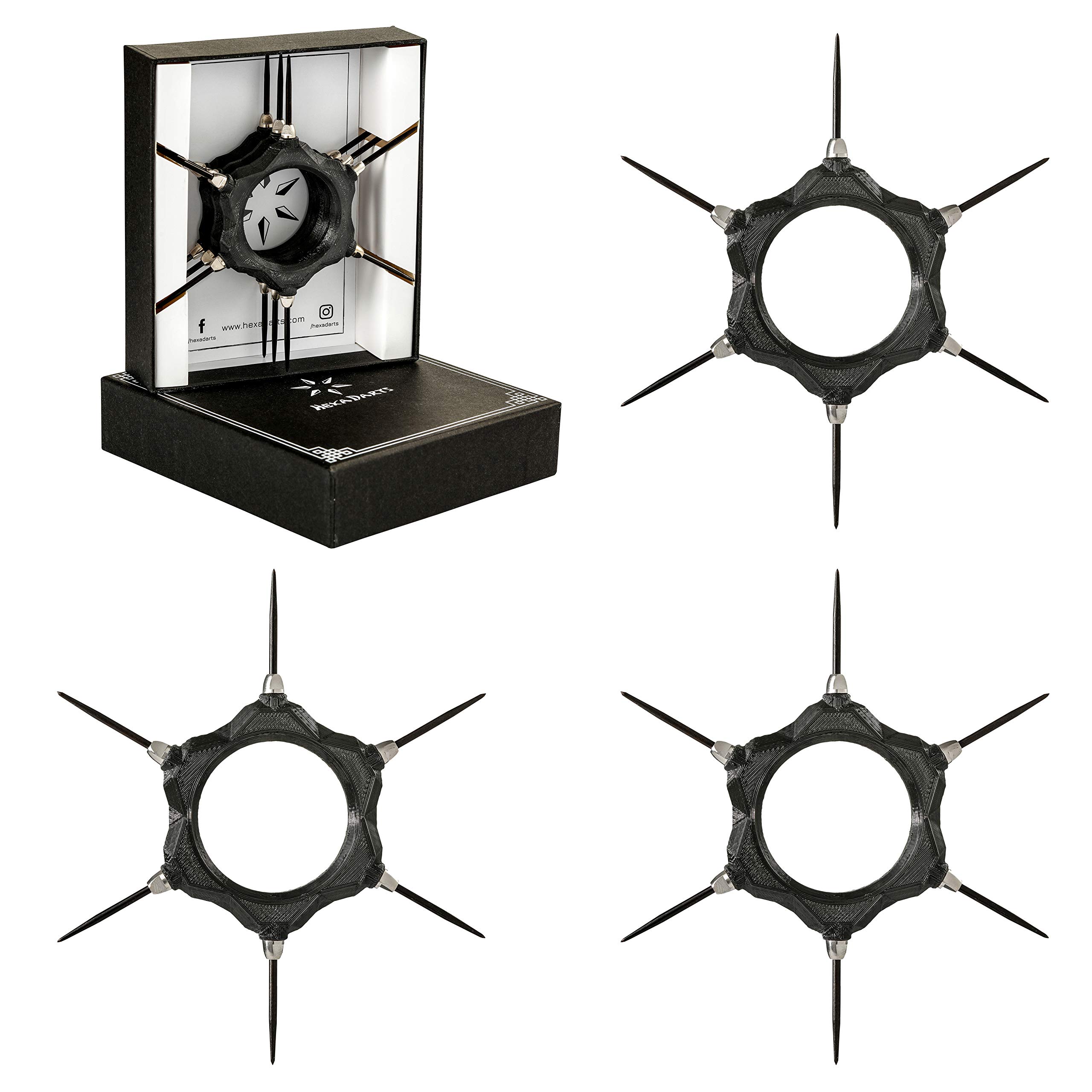 Buy HexaDarts Steel Tip Darts Set, Professional Ninja Dart Kit with