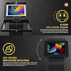 Premium Kiosk Floor Stand – CTA Locking Support