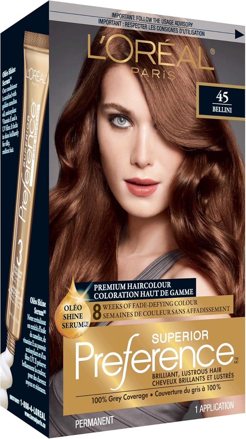 L Oreal Paris Superior Preference Permanent Hair Colour 45 Medium