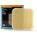 MedlineExuderm Satin Hydrocolloid Wound Dressings, 2 Inches x 2 Inches, Low Profile, Moist Healing, Box of 20 Each