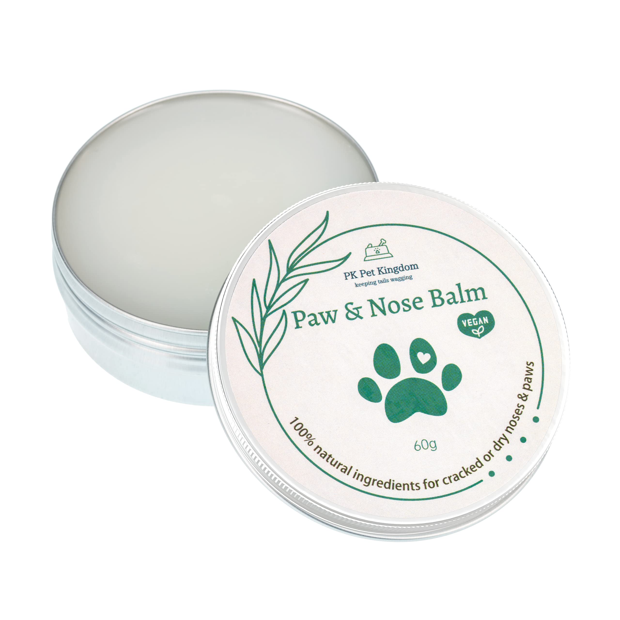 PK Pet Kingdom Large Size 60g | Fast-Acting Dog Paw Balm | Soothes & Nourishes | All-Weather Protection | 100% Natural Ingredients | Easy to Apply | Paw Balm For Dogs