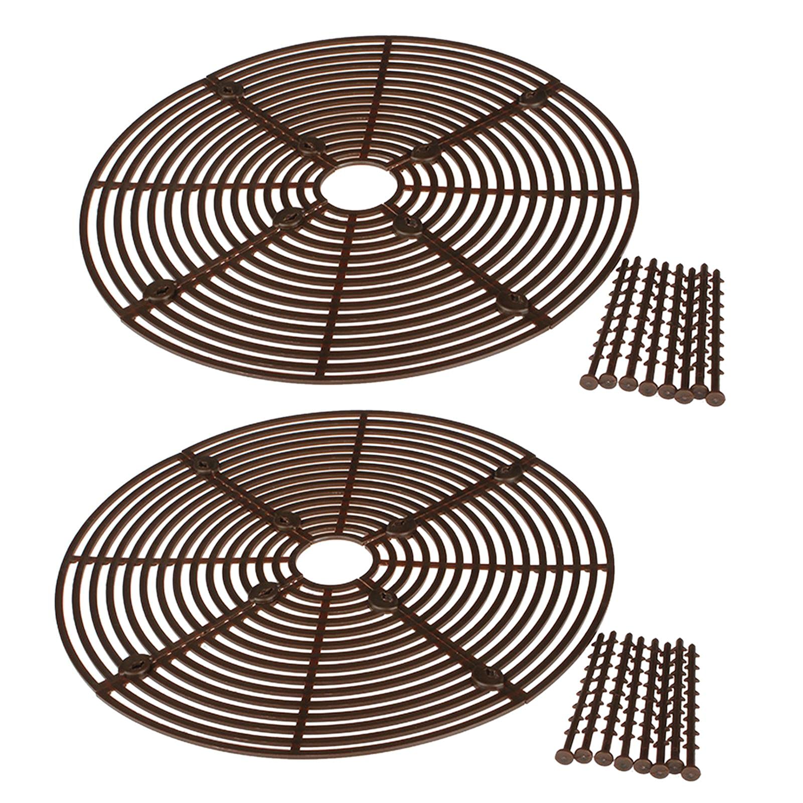 DASNTERED Plant Pot Grid Pot Cover, Plant Flower Protector - Pack of 2 Flower Protection Plant Pot Soil Guard 11.8 Inches Garden Cover Grid Frame