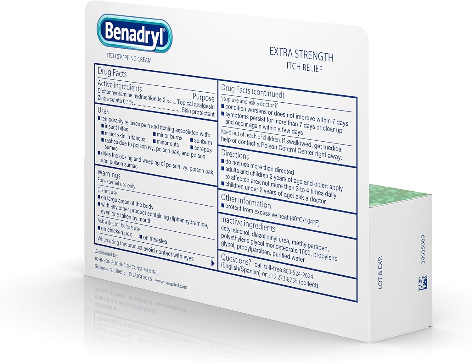 Benadryl Extra Strength Anti-Itch Relief Cream for Most Outdoor Itches, Topical Analgesic, 1 oz: Health & Personal Care