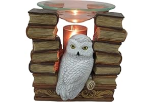 WORLD OF WONDERS GIFTS World of Wonders Essence of Magic Owl Oil Burner | Electric Wax Fragrance Melter | Aromatherapy Lamp Home Decor Accent Light