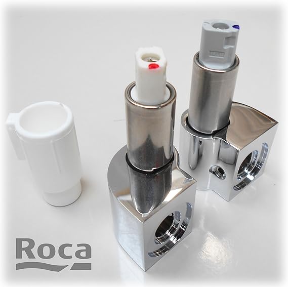 Roca The Gap Replacement Soft Close Toilet Seat Hinge Set in Chrome