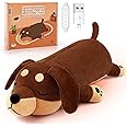 Electric Heating Pad Soft 14" Dachshund Dog Plush with a Hot Soft Belly