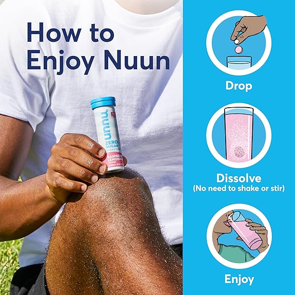 NUUN DAILY ELECTROLYTE TABLETS WITH MAGNESIUM, CALCIUM, POTASSIUM, CHLORIDE & SODIUM, GLUTEN FREE, SUGAR FREE, & VEGAN, ORANGE SUNRISE FLAVOR, 8 PACK (80 SERVINGS TOTAL)