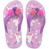 Saidoteto Boys Girls Flip Flops Child Summer Slip-on Thong Sandals Beach Pool Water Shoes(Little/Big Kid)