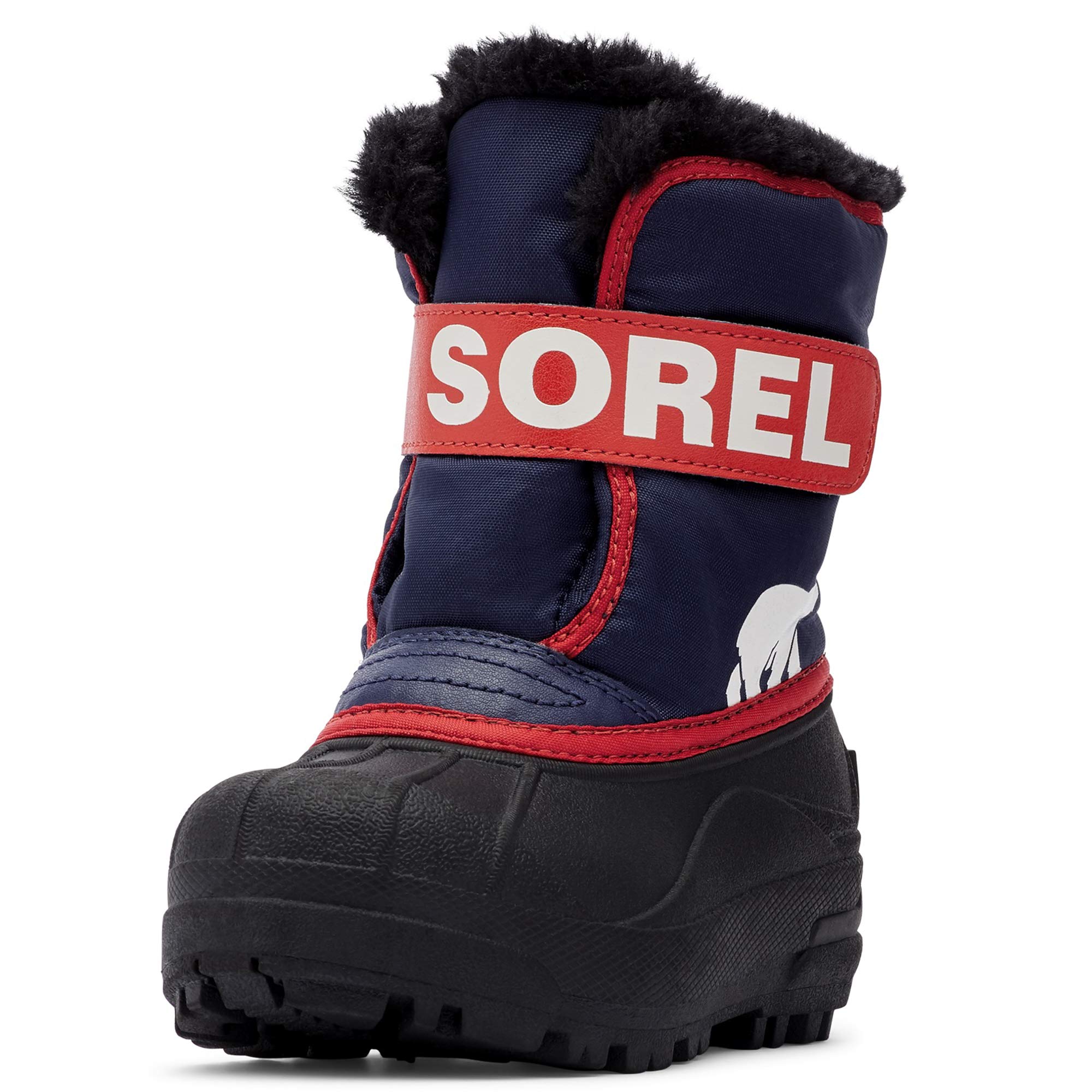 Sorel Unisex Kids Kids Snow Commander Winter Boots, Purple Nocturnal X Sail Red Toddler, 4 UK child