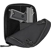 ProCase Concealed Gun Pouch, Multipurpose Carry Pistol Holster Fanny Pack Waist Bag for Handgun with Belt Loops