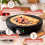 Marco Paul Large 12 Inch Electric Crepe Pancake Maker 1000W Nonstick view 4