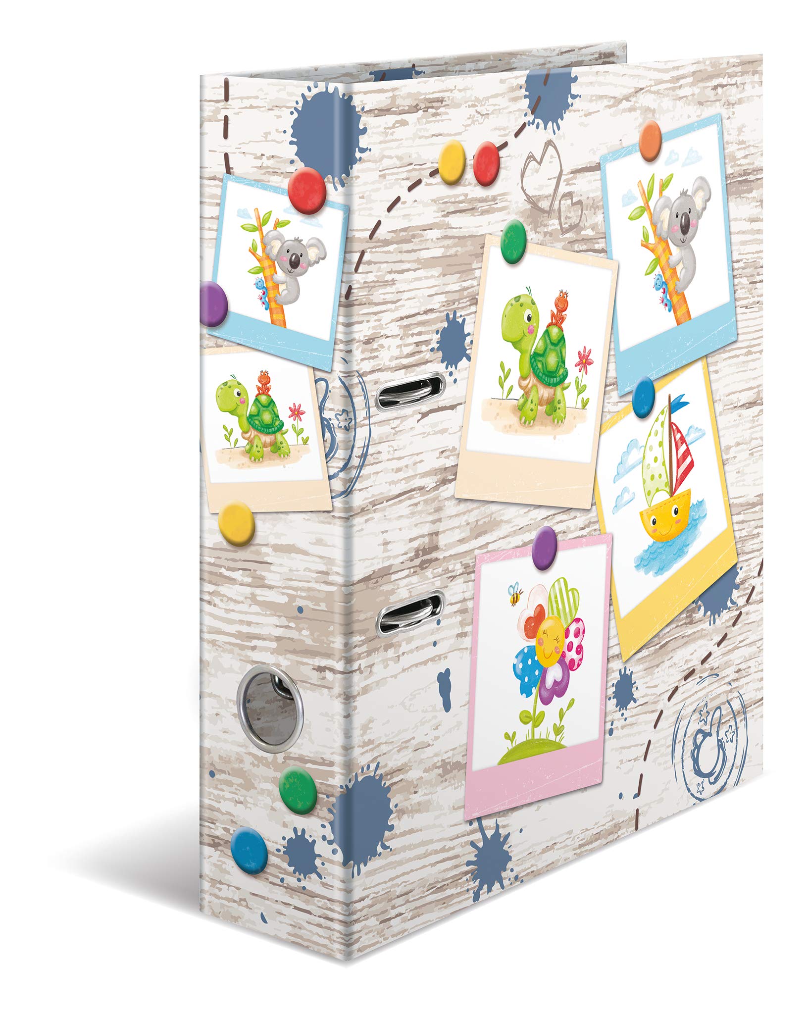 HERMA Lever Arch File Kindergarten with Sand Box Friends Motif, A4, 70 mm Spine, with Inner Print, 1 Folder
