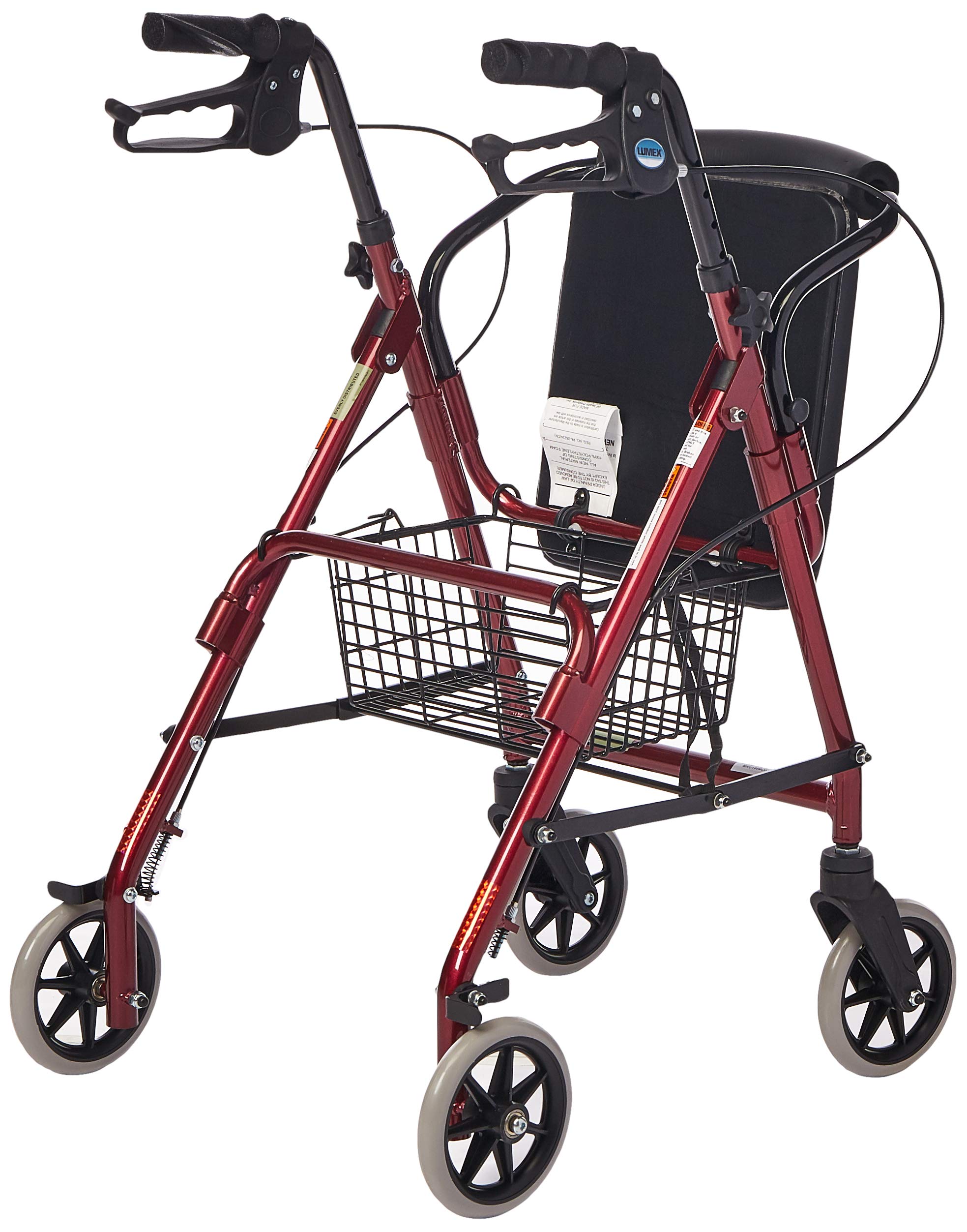 Lumex Walkabout Junior Rollator - Narrow Rolling Walker with Seat for Seniors & Small Spaces Lumex Walkabout Junior Rollator - Narrow Rolling Walker with Seat for Seniors & Small Spaces