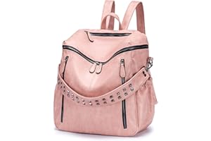 Roulens Women Backpack Purse Fashion Leather Large Ladies Shoulder Bags Travel Backpack Purse for Women