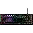ASUS ROG Falchion Ace 65% RGB Compact Gaming Mechanical Keyboard, Lubed ROG NX Brown Switches & Switch Stabilizers, Sound-Dampening Foam, PBT Keycaps, Wired with KVM, Three Angles, Cover Case-Black