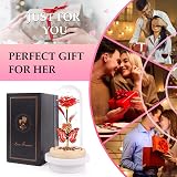 Beferr Galaxy Colorful Rose LED Glass Rose Gift for Mom Valentine Birthday view 6