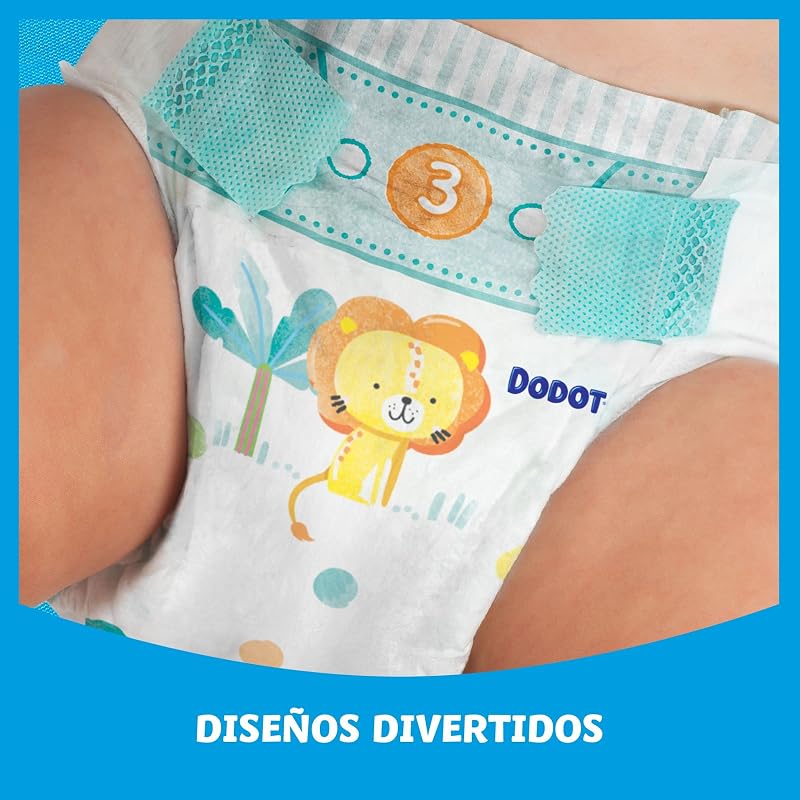 Pañales Bebé-Seco, Talla 3 (6-10 kg), 84 Pañales, Una Noche Hasta Un 100% Libre De Fugas