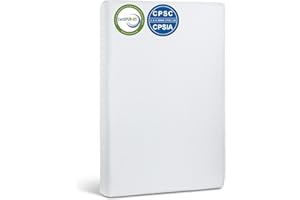 GENEW Pack and Play Mattress (38"x26"x3") Certified, Portable Crib Mattress Pad for Pack N Play, Play Pen for Babies Toddlers, Soft, Waterproof, Washable, Breathable, Memory Foam