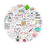 BulbaCraft 100Pcs IVF Stickers for Water Bottle and